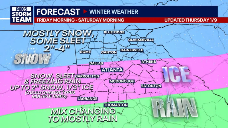 Thanksgiving Winter Storm Forecast: How Snow and Weather Will Impact Atlanta's Travel Plans