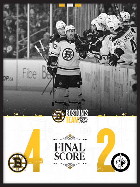 Bruins Dominate Jets, 6-3, with Pastrnak Leading the Charge