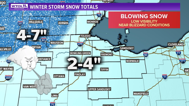 Snow Emergency Levels and Road Conditions in Ohio on January 27, 2026