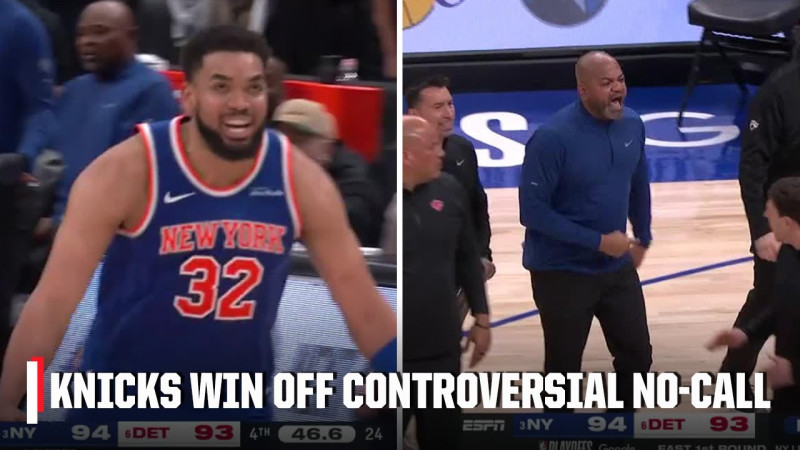 Controversial No-Call Seals Knicks' Thrilling Game 4 Win Over Pistons