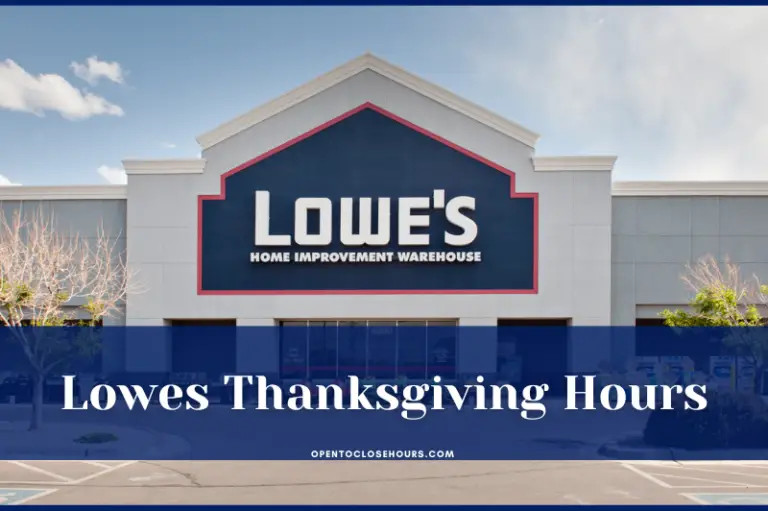 Home Depot and Lowe's Thanksgiving Hours in 2025