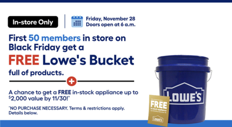 Lowe's Black Friday 2025: Store Hours, Deals, and the Exciting Black Friday Bucket Giveaway