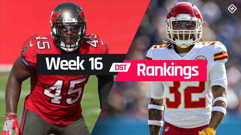 Defense Rankings and Start/Sit Decisions for Week 16