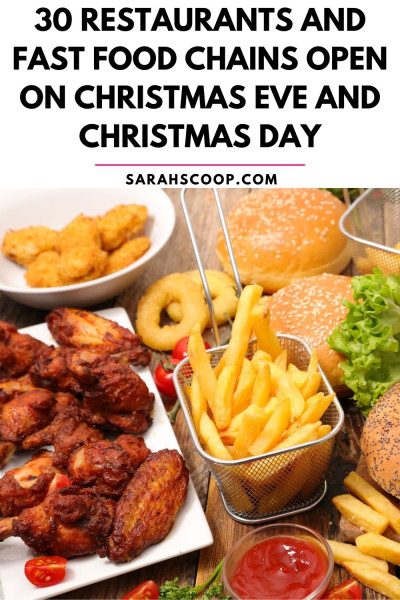 Celebrating Christmas Eve with Convenience: Fast Food Options Across the USA