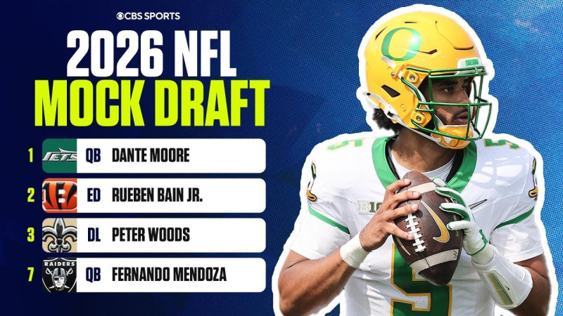 2026 NFL Mock Draft: Fernando Mendoza and Dante Moore Lead the Quarterback Class