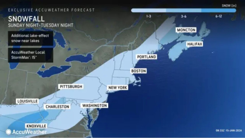 Snowfall Weather Forecast: Today’s Update for New Jersey