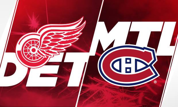 Canadiens Battle Red Wings in Hockey Showdown