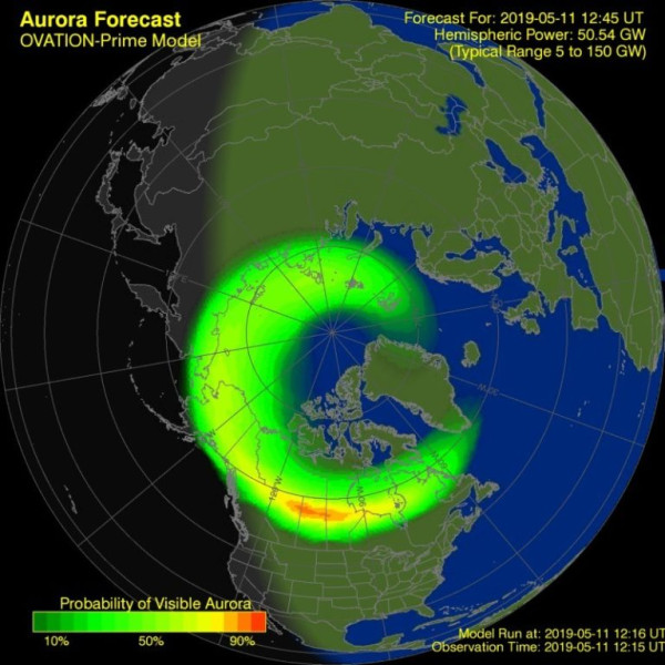 Northern Lights Aurora Borealis Forecast: March 19, 2026