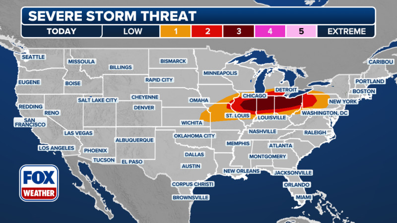 Severe Thunderstorm Watch Alert Issued for Columbus, Ohio