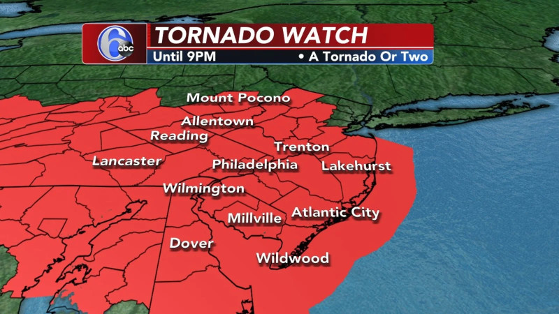Tornado Watch Casts a Shadow Over Philadelphia