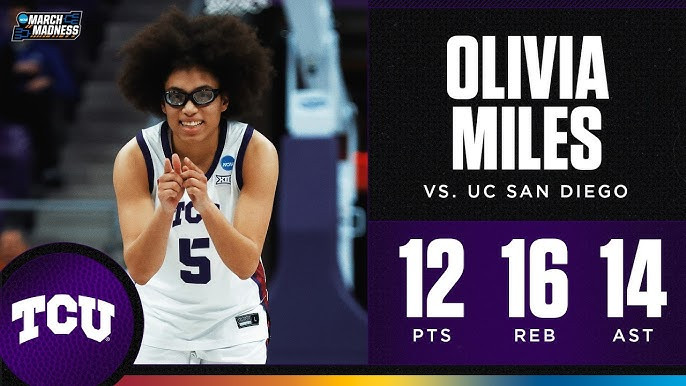 TCU's Olivia Miles Makes History With Triple-Double