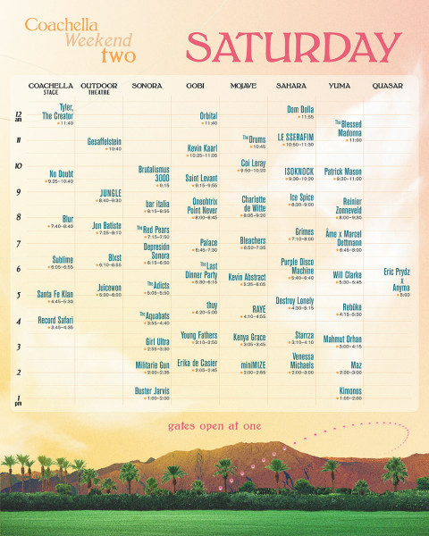 Coachella 2026 Weekend 2 Schedule: Unforgettable Performances and Surprises