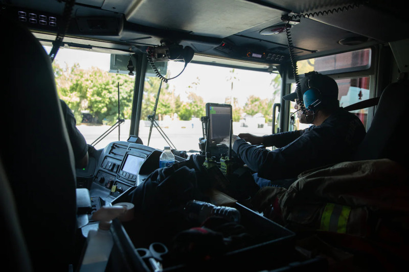 Fire Rages in the Heart of Washington DC