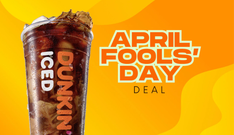 The Caffeinated Chaos: Dunkin's April Fools' Day Free Coffee Giveaway