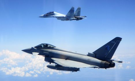 NATO fighters intercept Russian military aircraft over the Baltic Sea