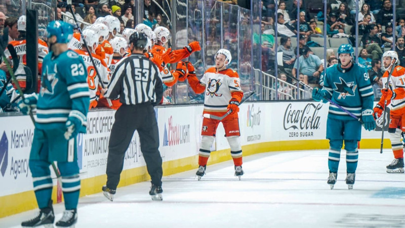 Ducks Dominate Sharks in a Spectacular John Carlson Showcase