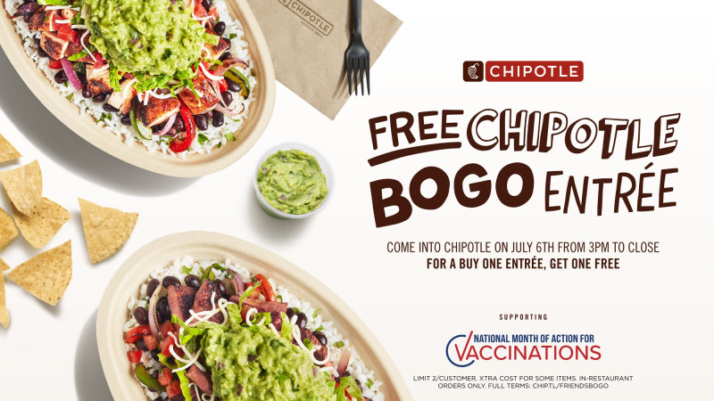 Chipotle Kicks Off BOGO Entree Promotion