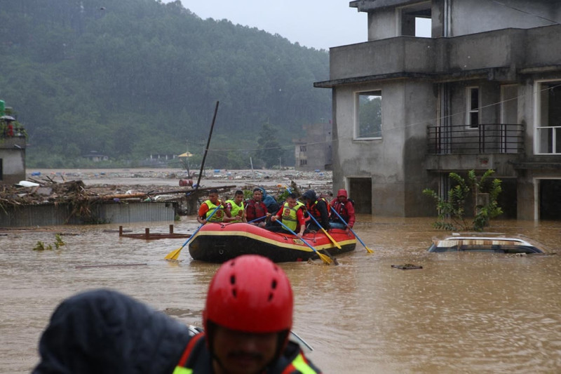 Devastating Landslide and Glacial Collapse Trigger Flooding in Nepal