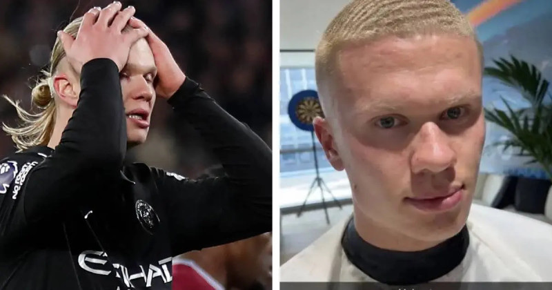 Erling Haaland debuts buzz cut for new season
