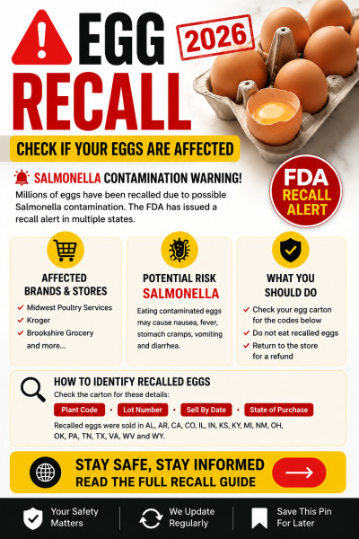 FDA's Urgent Egg Recall: Millions of Eggs Linked to Salmonella Outbreak