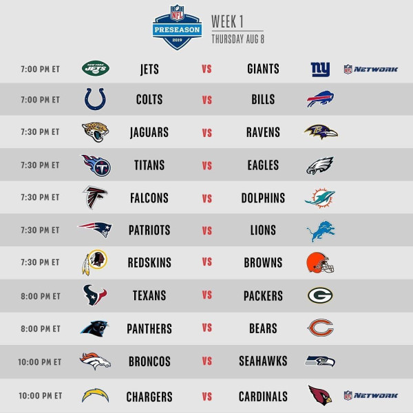 The Thrill is Back: NFL Preseason Kicks Off