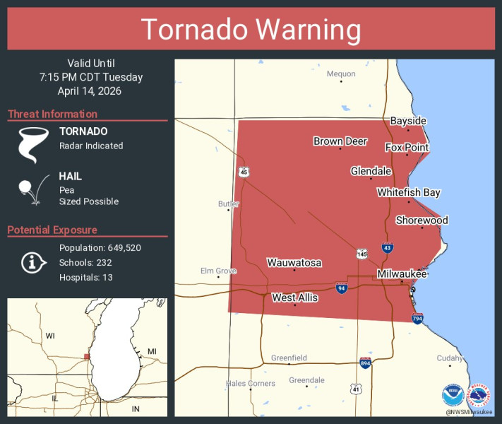 Milwaukee County Disrupted by Recent Tornado Warnings