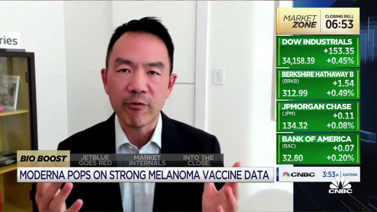 Moderna Stock Surges on Melanoma Vaccine Breakthrough