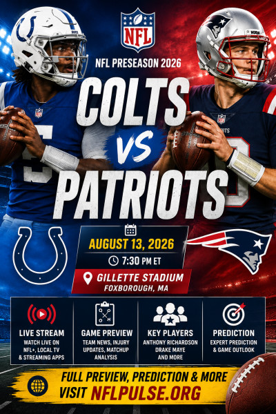 New England Patriots Face Off Against Indianapolis Colts in Thrilling Preseason Game