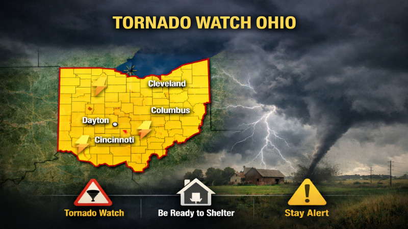 Ohio Bracing for Severe Weather: Tornado Warnings and Alerts