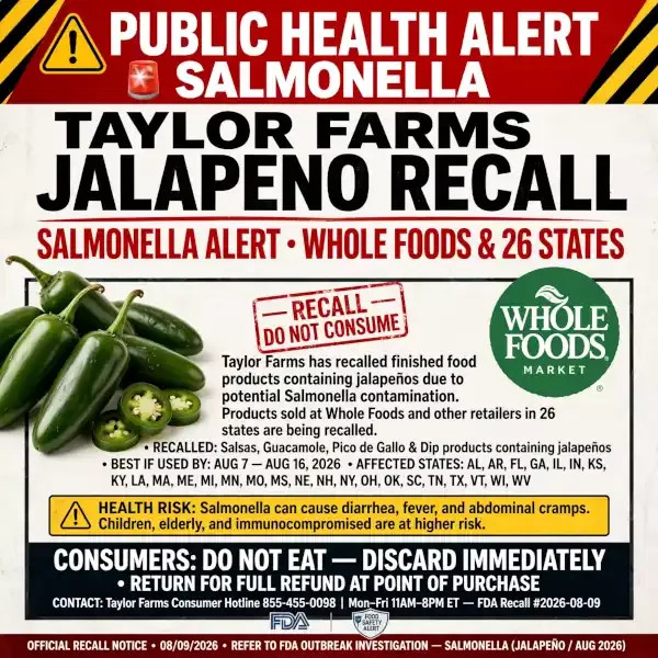 Salmonella Outbreak Prompts Massive Jalapeño Recall