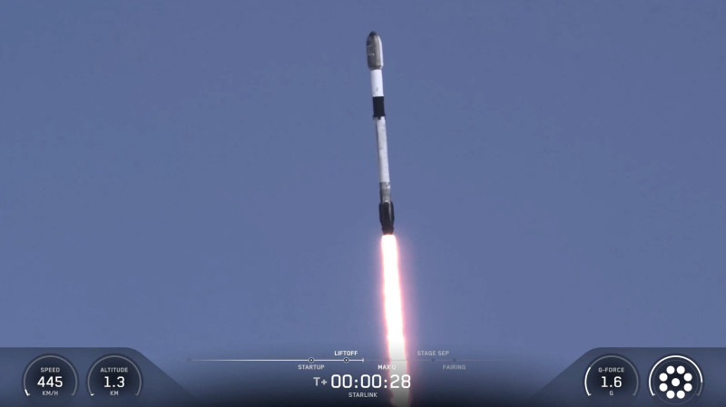 SpaceX Falcon 9 Rocket Launches Starlink Satellites Today
