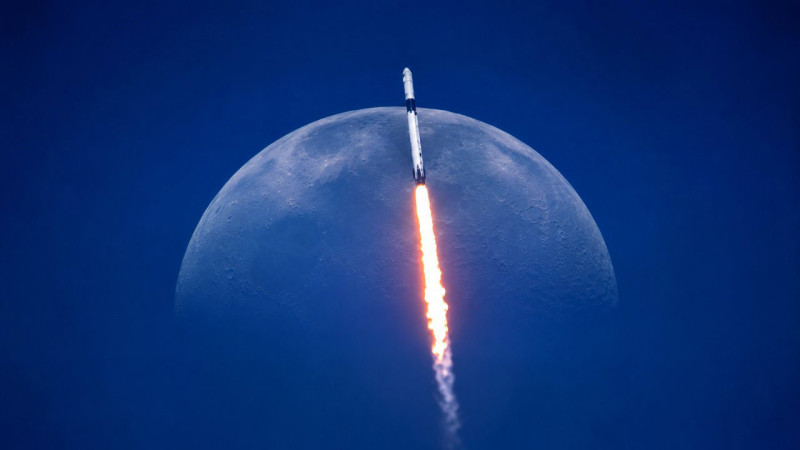 SpaceX Rocket Crashes into the Moon: Lunar Impact of Unprecedented Proportions