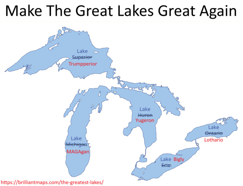 The Great Lakes Drama: Trump's Executive Order Renaming Lake Ontario to 'Lake America'