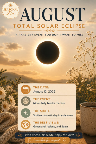 The Total Solar Eclipse of August 2026: A Celestial Spectacle