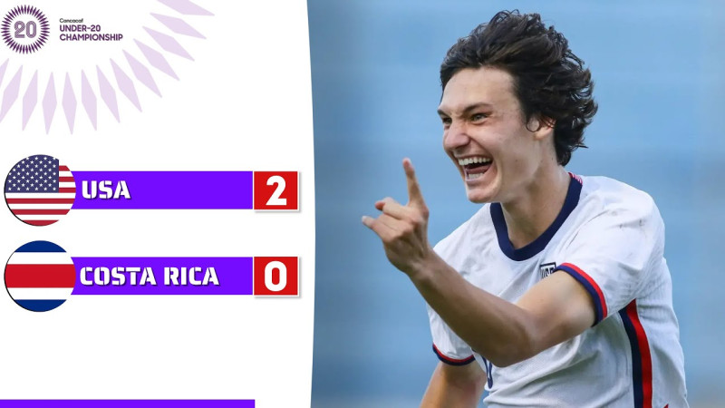 U20 Concacaf Championship: USA U20 Triumphs Over Costa Rica