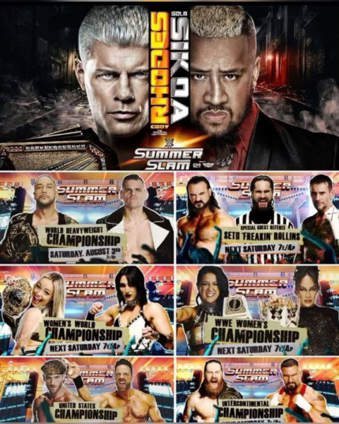 WWE SummerSlam 2026 Matches: Night 1 and 2 Cards