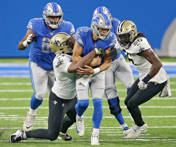 Detroit Lions' Quarterback Shough Makes History in Loss to New Orleans Saints