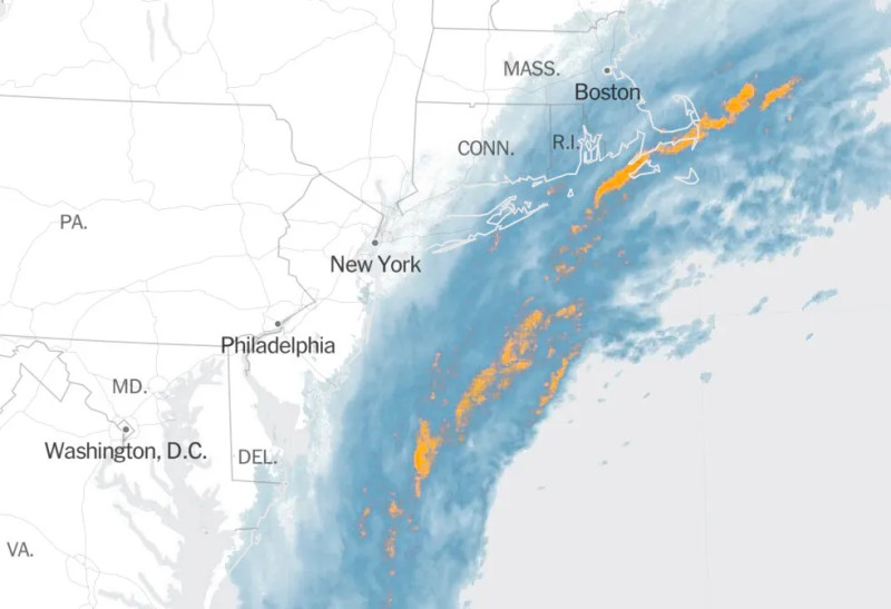 Nor'easter Storm Wreaks Havoc Along Eastern Seaboard