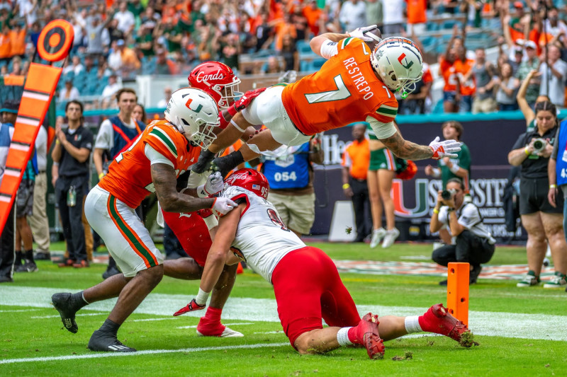 The Heat of The Match: Hurricanes and Cardinals Face Off in a Football Showdown