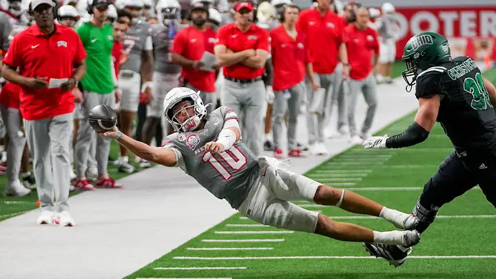 The Ohio Bobcats' Anthony Colandrea Shines in Thrilling  Nebraska Game