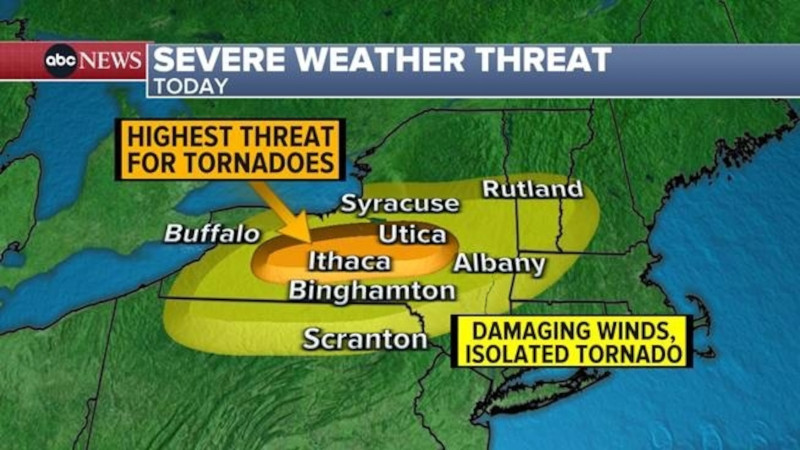 Tornado Alerts Strike New York: Rochester and Buffalo Brace for Impact