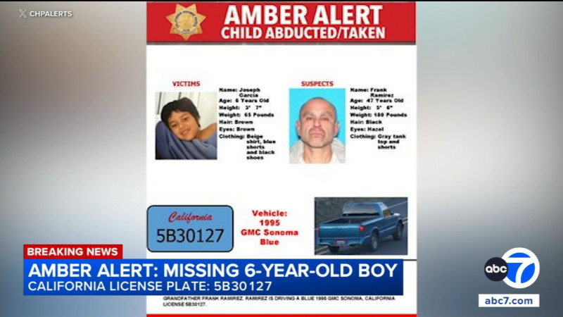 Amber Alert Issued for 6-Year-Old Joseph Garcia Missing in Orange County