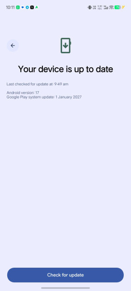 Android Devices Show January 2027 Update Date