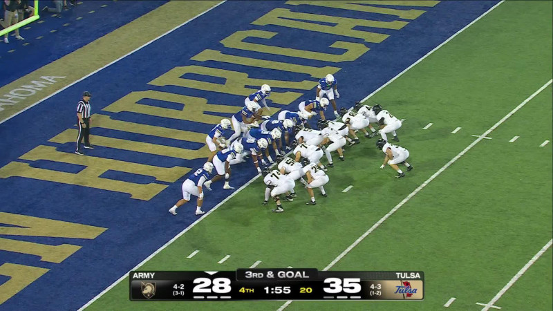 Army defeats Tulsa 38-35 in American Conference clash at H.A. Chapman Stadium