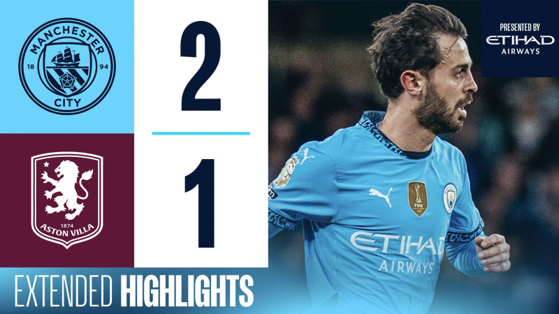Aston Villa take early lead over Manchester City