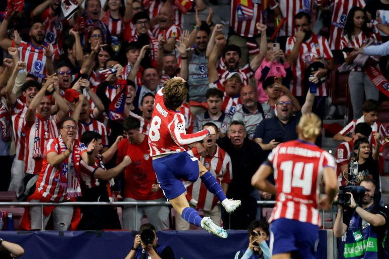 Atlético Madrid beat Manchester United 2-0 in Champions League