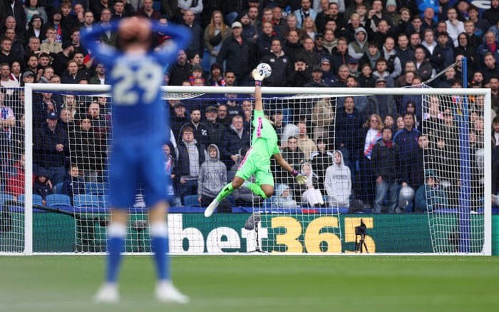 Brighton thrash Crystal Palace 5-0 with half‑field goal, move to second place