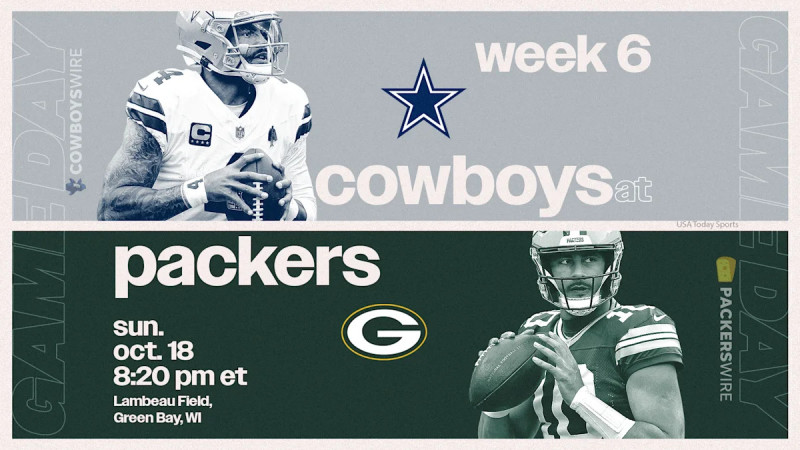 Cowboys to face Packers in Sunday Night Football at Lambeau Field
