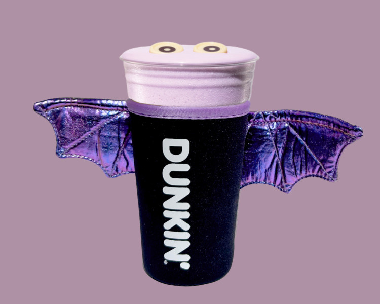 Dunkin' gives free bat‑winged cup sleeve with Berry Battie Daydream Refresher