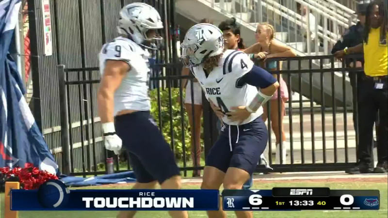 Florida Atlantic Owls Defeat Rice Owls 51-49 in College Football